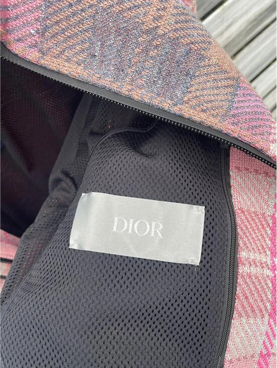 DIOR HOMME Pink Checked Jacket LARGE - Picture 5 of 9